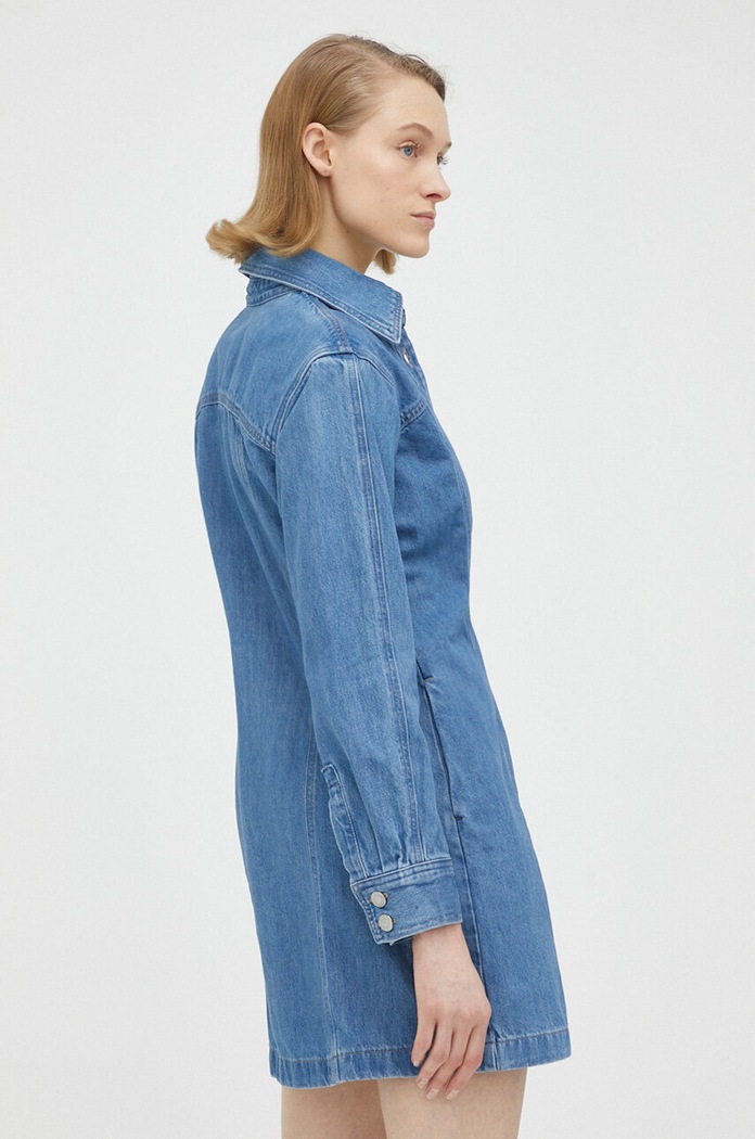 Oblačila Jeans obleka Levi's A4585.0001 modra