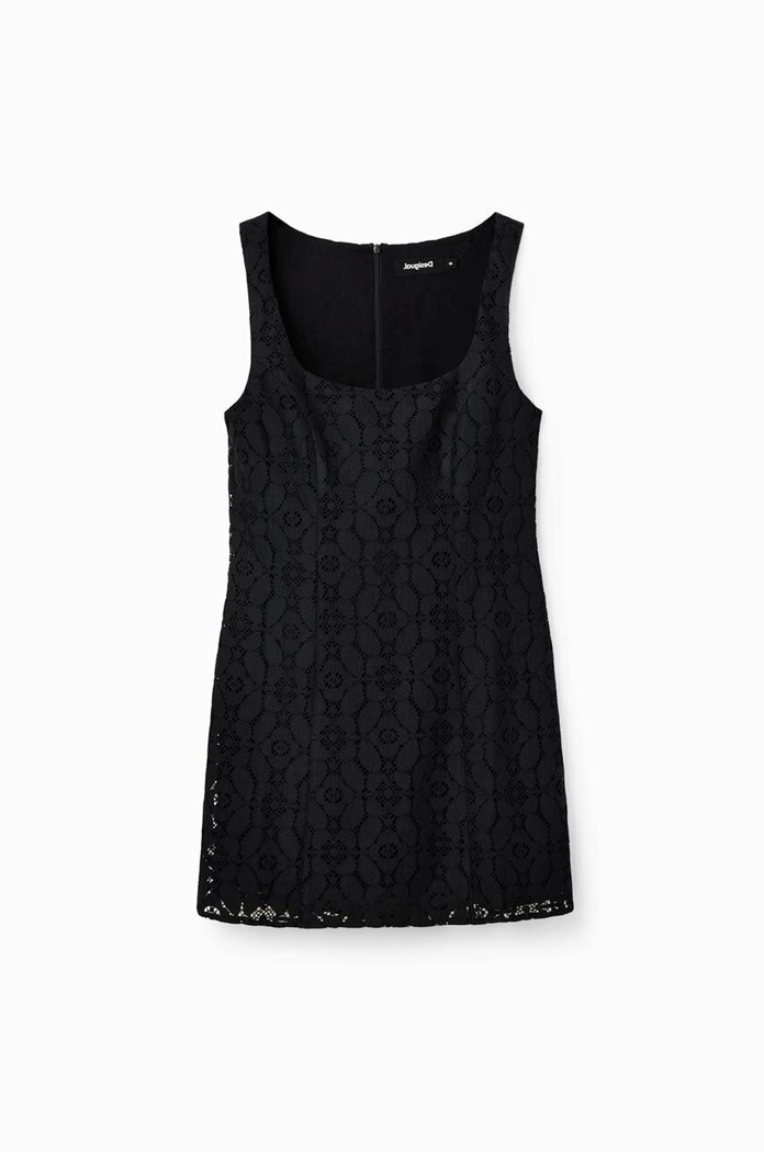 Φόρεμα Desigual 23SWVW02 μαύρο