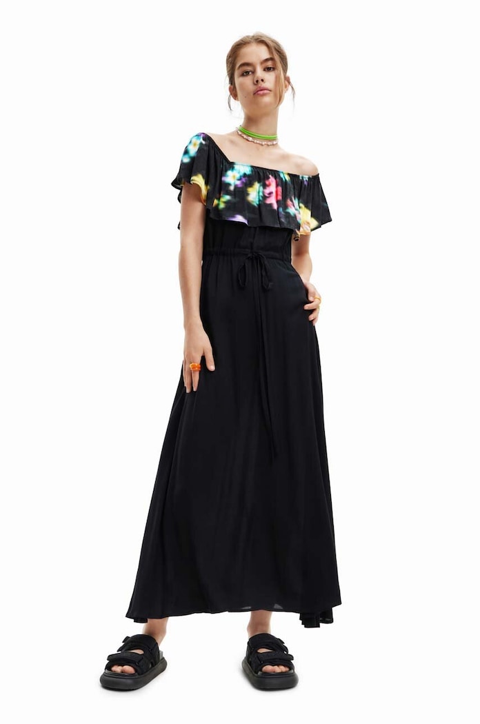 Desigual sukienka casual czarny 23SWVW55