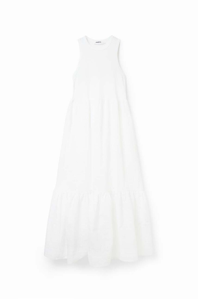 Desigual rochie 23SWVW84 alb