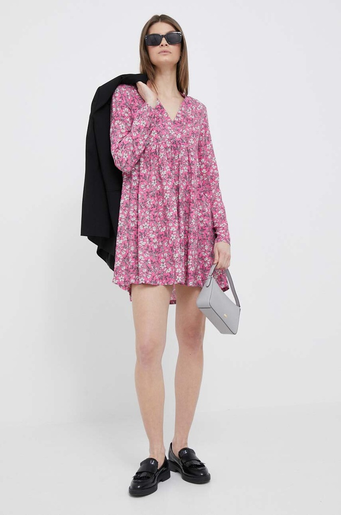 Рокля United Colors of Benetton 4YRNDV037.82A виолетов SS23