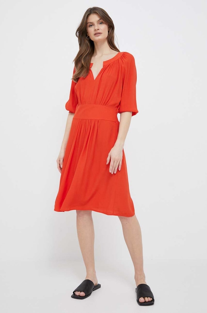 Φόρεμα United Colors of Benetton 43A0DV02Y.3T5 πορτοκαλί SS23