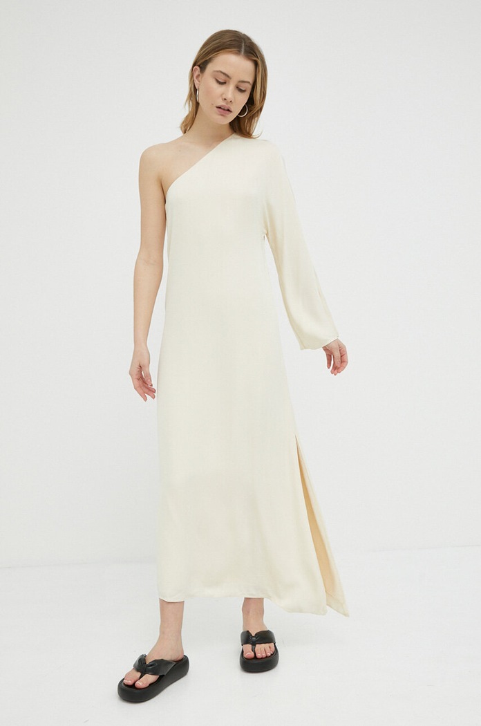 Šaty By Malene Birger Avilas viskóza béžová Q71636002