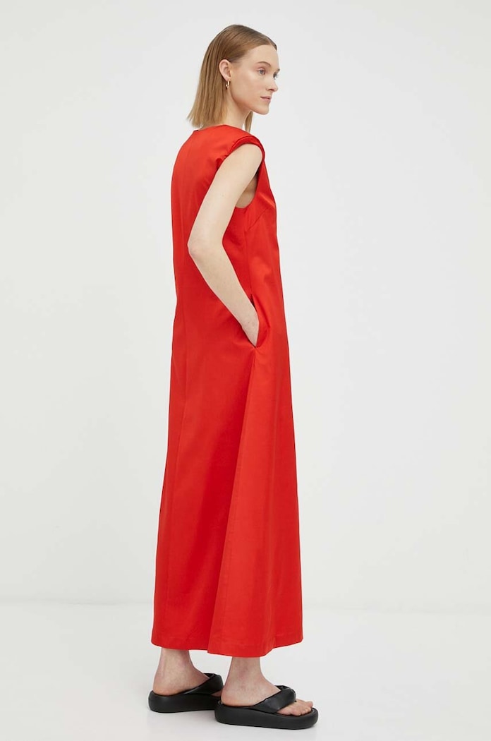 Odzież By Malene Birger sukienka wełniana Q71199013 czerwony