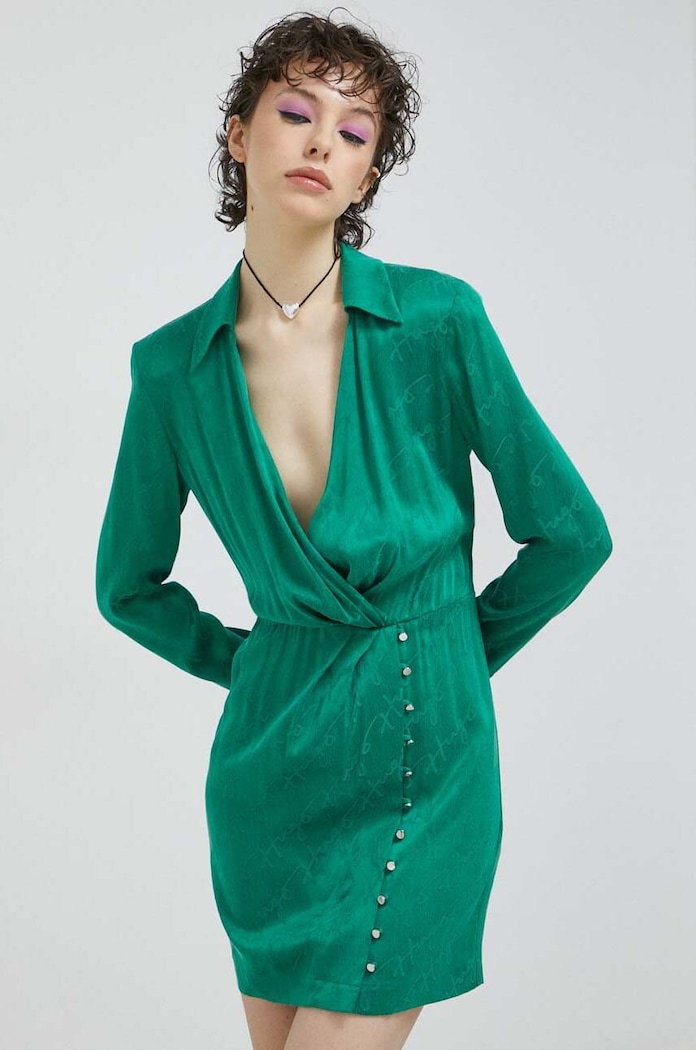 HUGO rochie 50486307 verde SS23