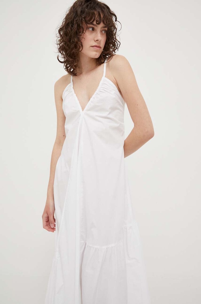 Îmbrăcăminte Herskind rochie din bumbac 4733610 alb