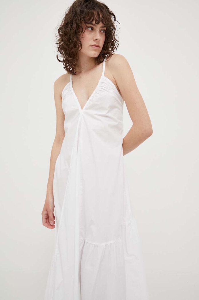 Îmbrăcăminte Herskind rochie din bumbac 4733610 alb