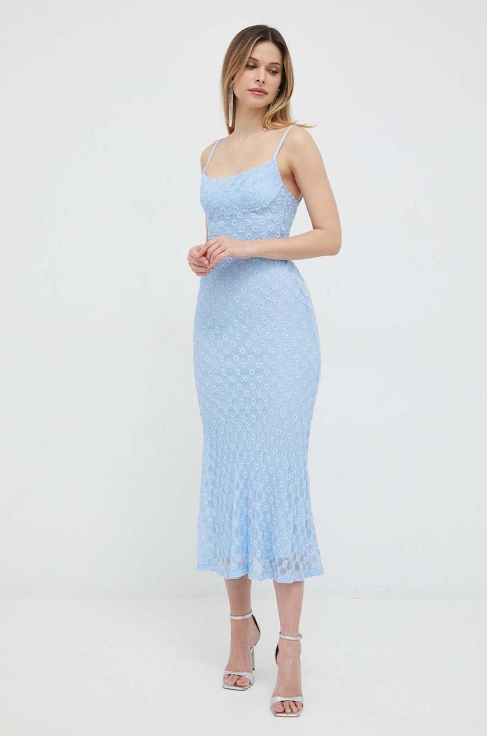 Šaty Bardot 57998DB1.CORNFLOWER modrá SS26