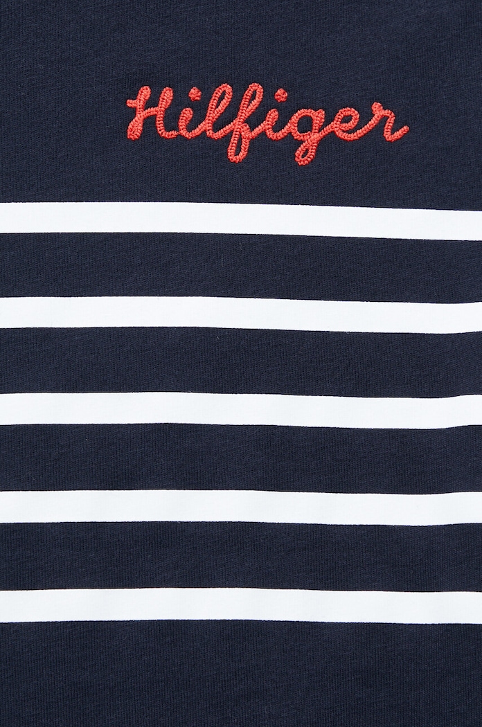 Tommy Hilfiger sukienka bawełniana WW0WW37850.PPYX granatowy