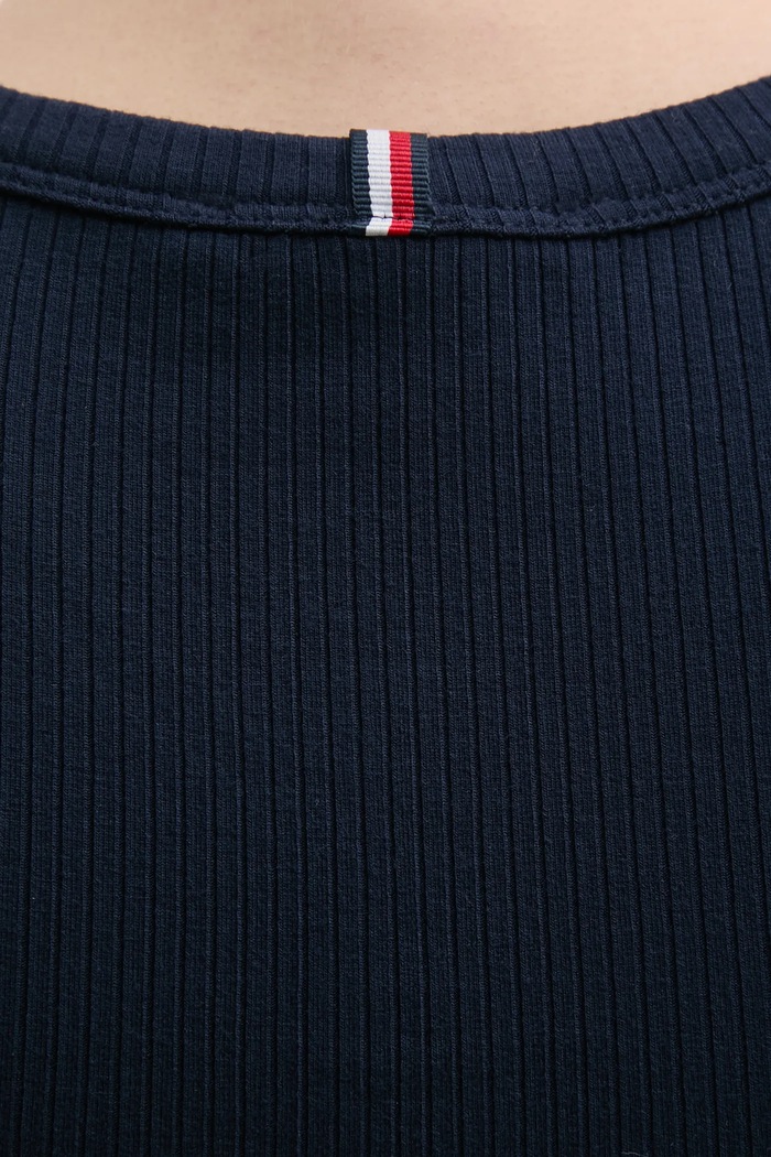 Šaty Tommy Hilfiger WW0WW39342.PPYX tmavomodrá