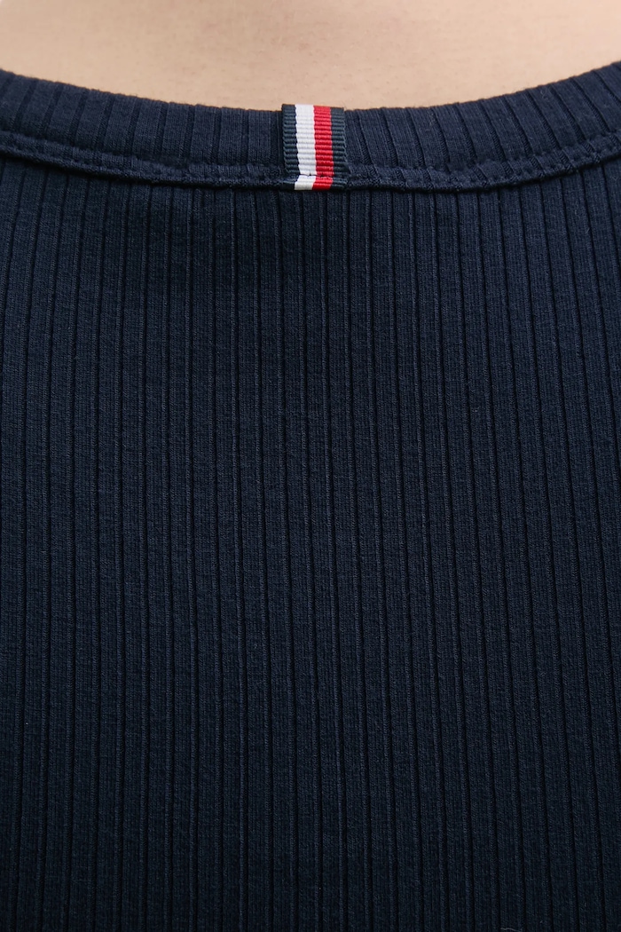 Šaty Tommy Hilfiger WW0WW39342.PPYX tmavomodrá