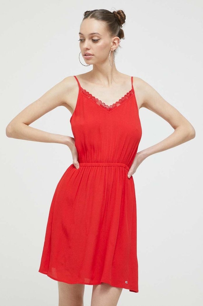 Tommy Jeans Rochie rosu DW0DW15174.PPYX