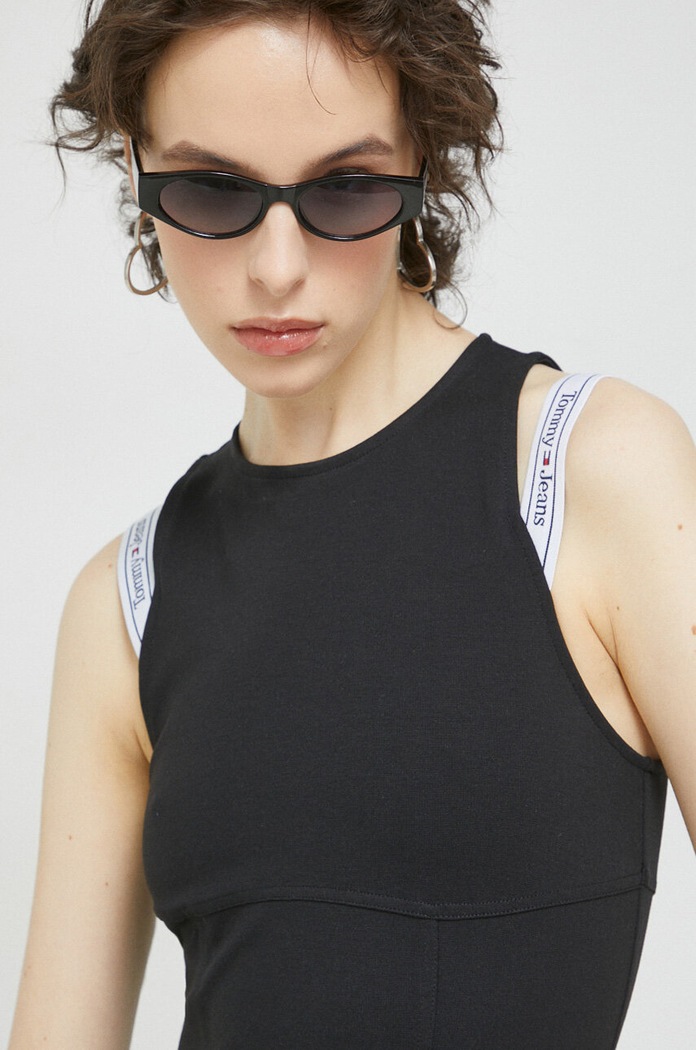 Tommy Jeans rochie negru DW0DW15350.PPYX