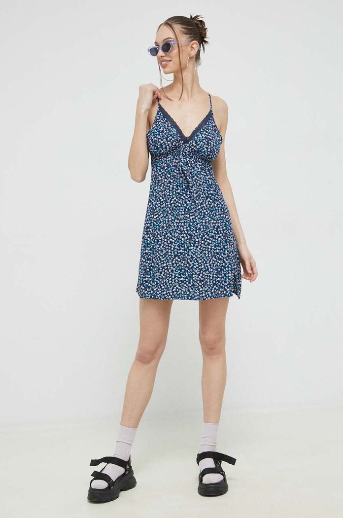 Tommy Jeans rochie DW0DW15188.PPYX albastru SS23