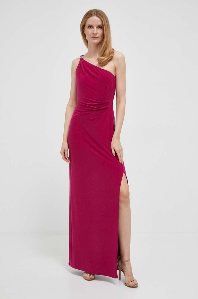 Lauren Ralph Lauren sukienka z elastanem różowy 253751483