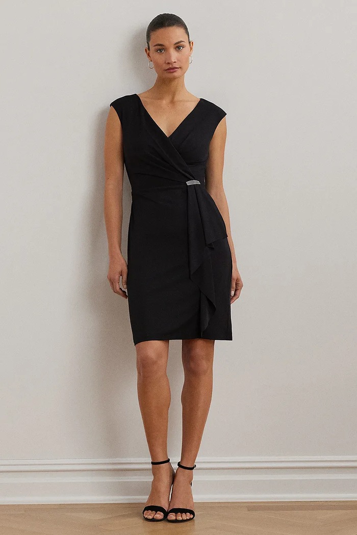 Lauren Ralph Lauren sukienka szpic czarny 253906356
