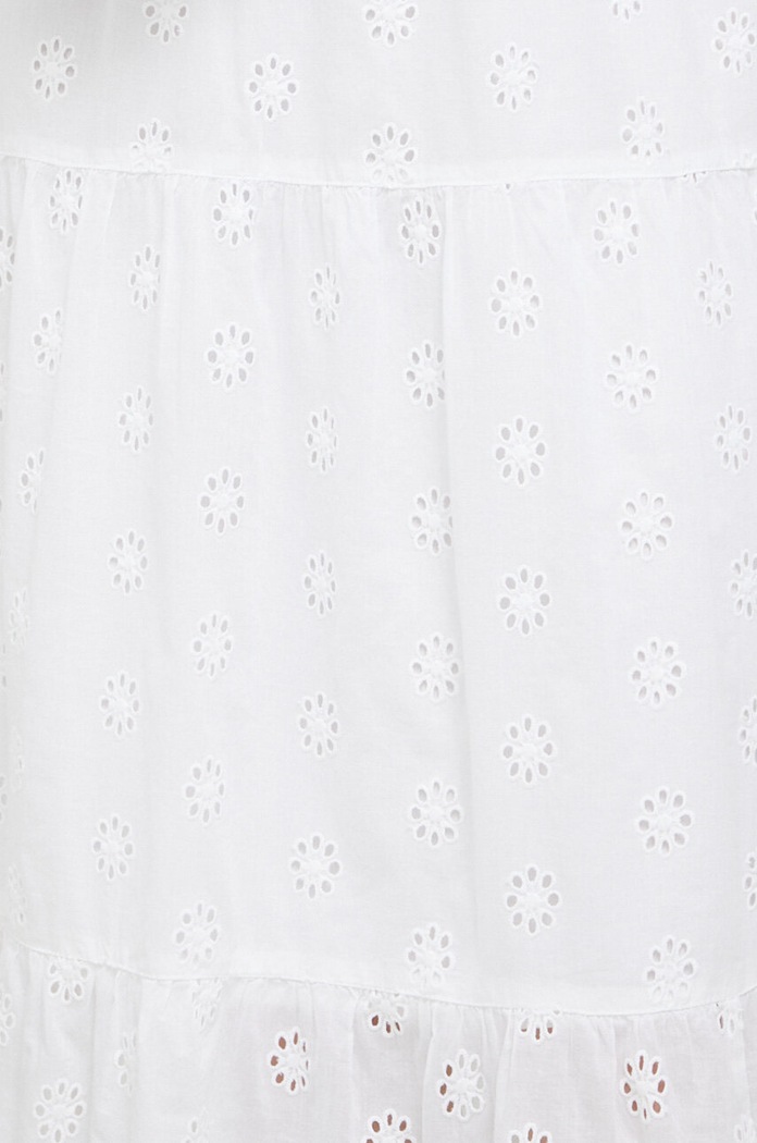 Sukienka bawełniana Hollister Co. biały KI359.3128.100