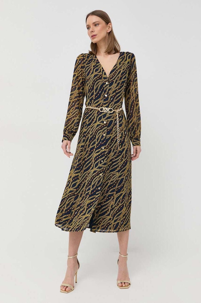 MICHAEL Michael Kors Rochie MS38Y468EV bleumarin SS23