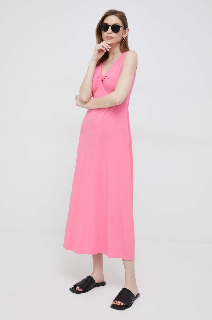 Deha rochie din bumbac maxi violet D83201.75320