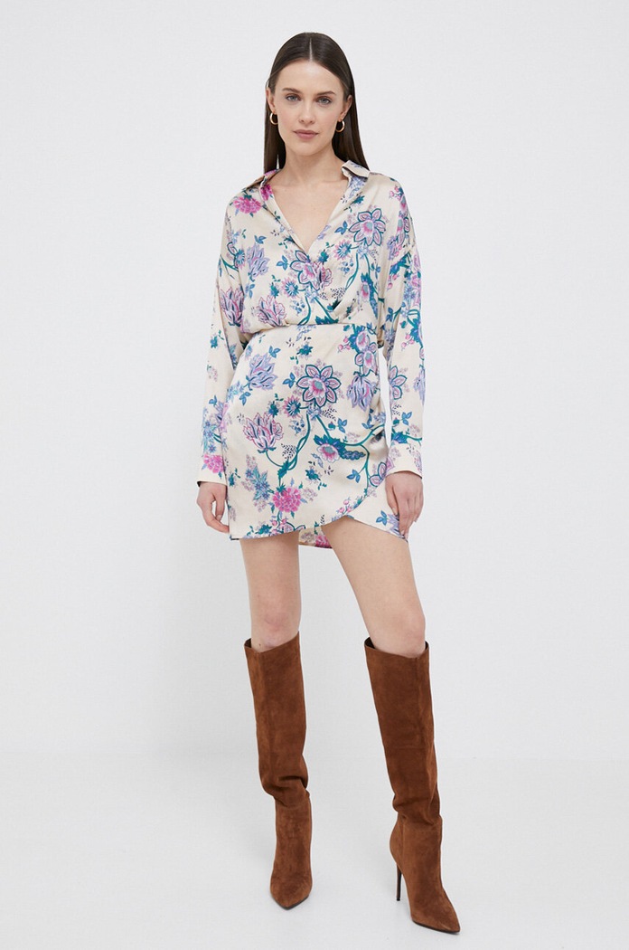 Šaty Artigli kvetinový béžová AA36175.AVOR.CELE.FUXI