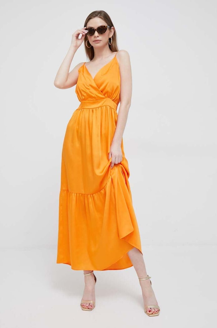 Šaty Artigli látka oranžová AA36401.ARANCIO