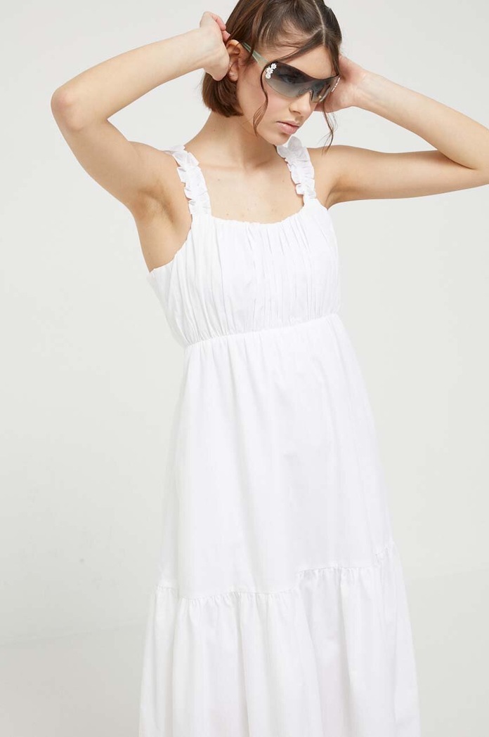 Φόρεμα Abercrombie & Fitch λευκό KI159.2791.100