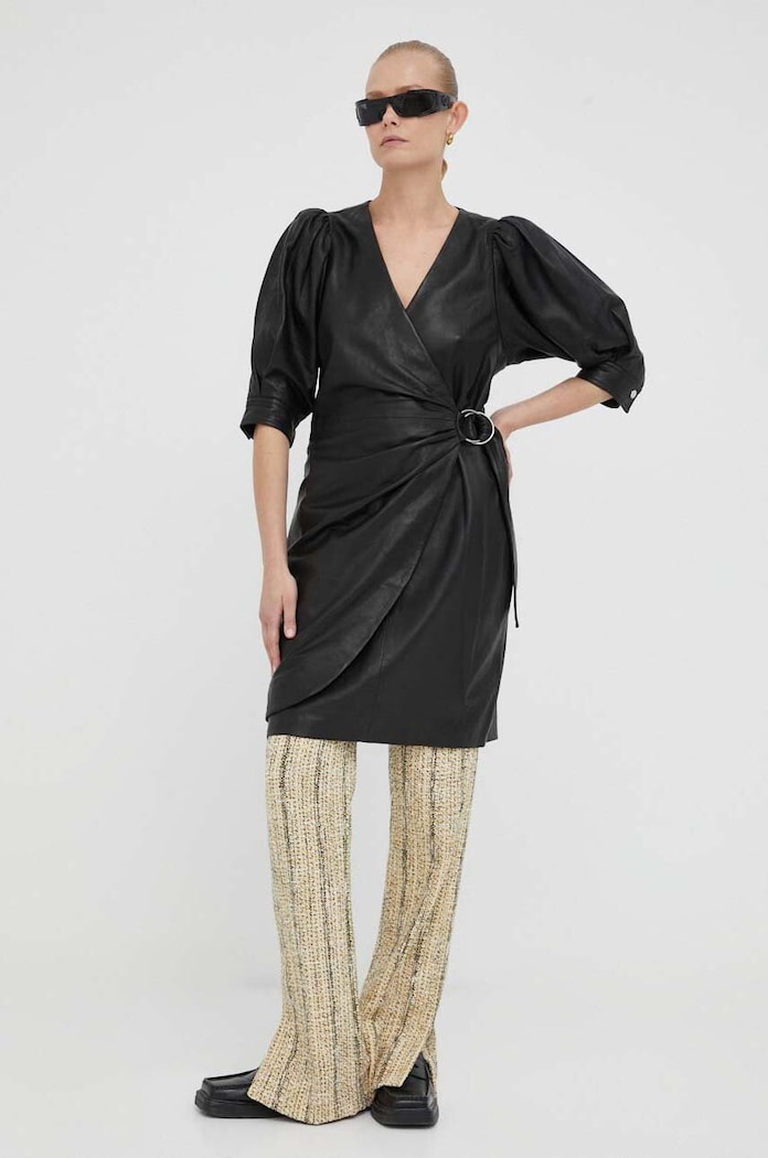2NDDAY rochie de piele 2232526613 negru SS23