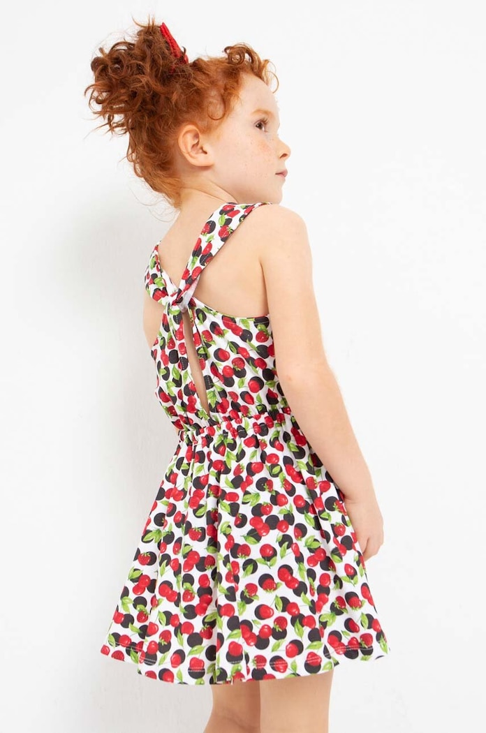 Mayoral Rochie din bumbac pentru copii 3943.6K.MINI.G multicolor SS23