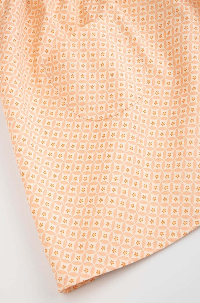 Pamučna haljina za bebe Coccodrillo WC3128301HGN narančasta