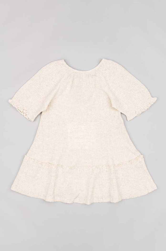 Zippy Rochie din bumbac pentru copii bej ZKGAP0501.23035
