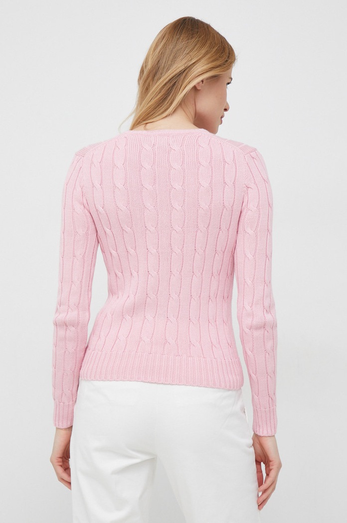 Дрехи Памучен пуловер Polo Ralph Lauren 211891640 розов