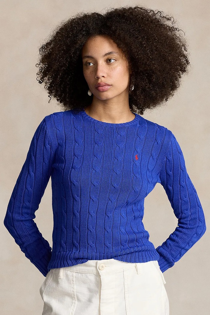Βαμβακερό πουλόβερ Polo Ralph Lauren βαμβάκι μπλε 211891640