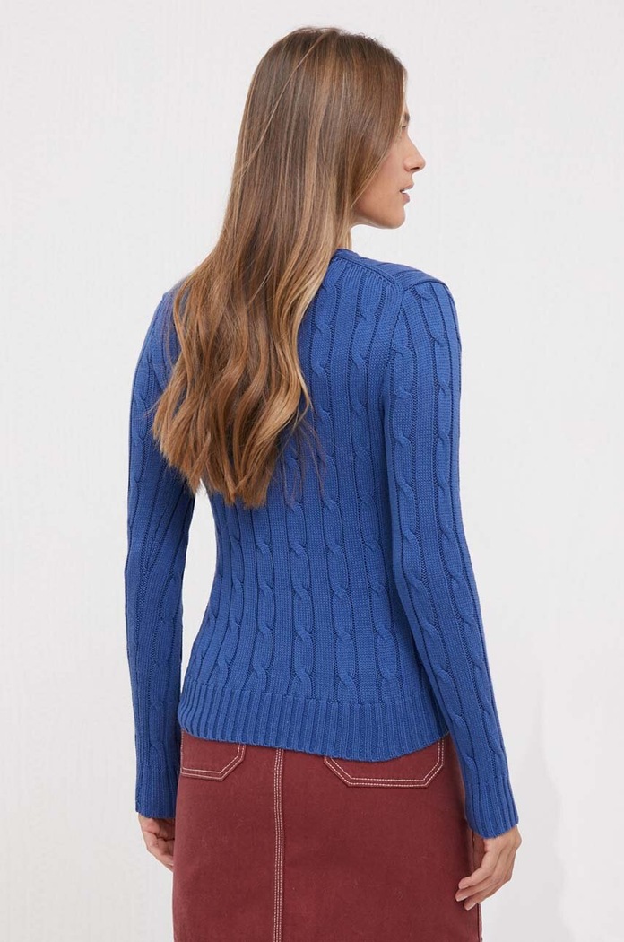 Ρούχα Polo Ralph Lauren Βαμβακερό πουλόβερ Polo Ralph Lauren 211891640 μπλε