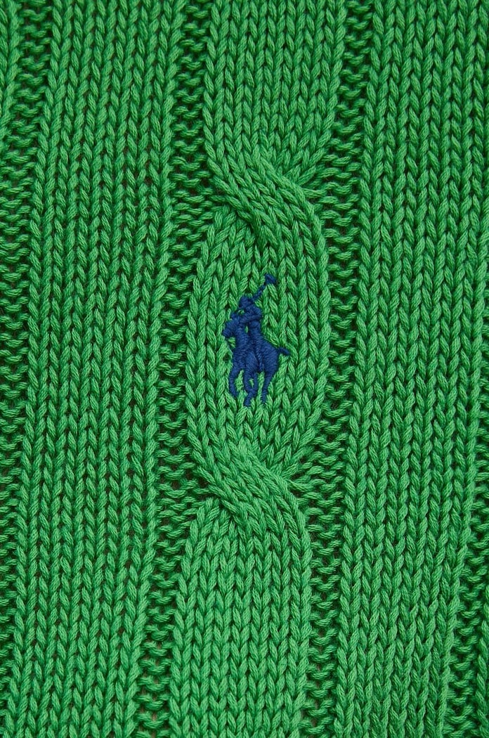 Βαμβακερό πουλόβερ Polo Ralph Lauren 211891640 πράσινο