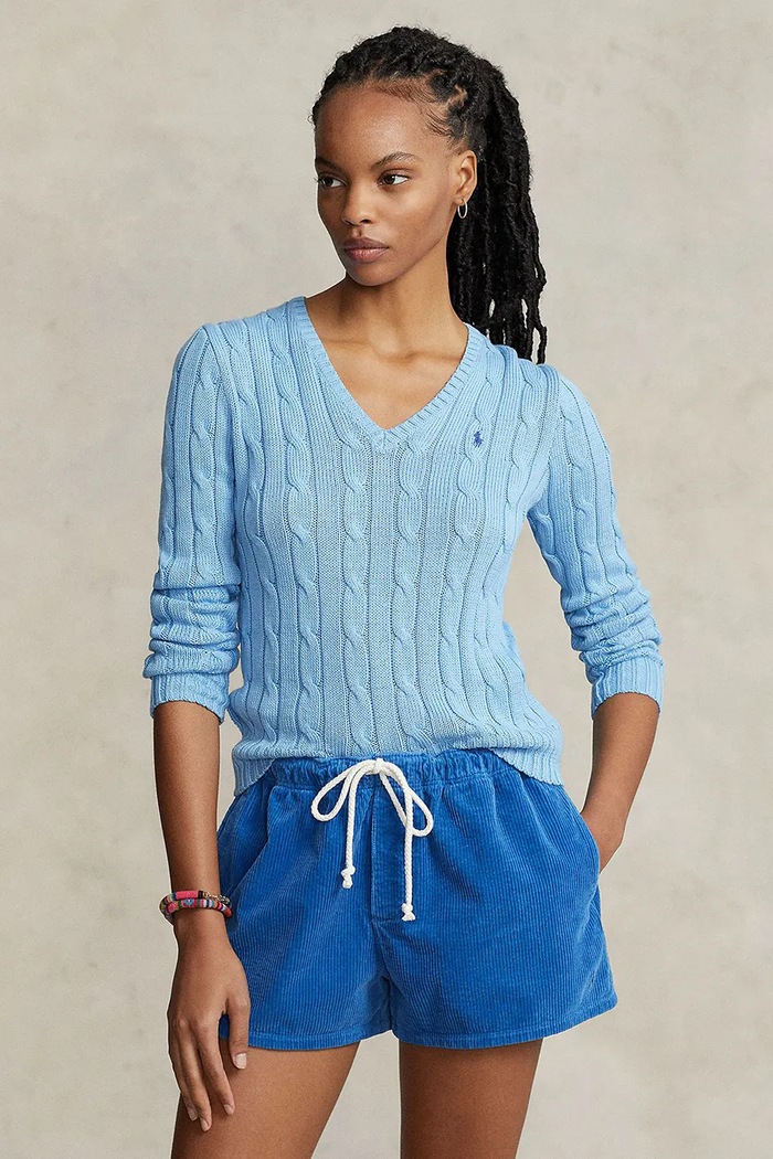Polo Ralph Lauren sweter bawełniany bawełna niebieski 211891641