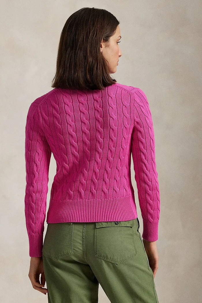 Polo Ralph Lauren kardigan bawełniany kolor różowy 211891643 | Answear.com