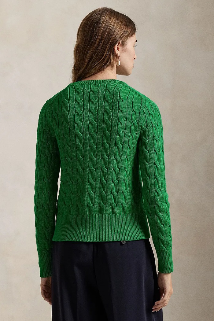 Памучна жилетка Polo Ralph Lauren 211891643 зелен AA00
