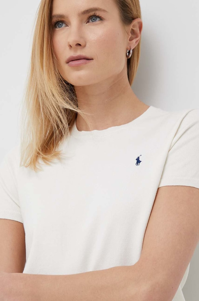 Μπλουζάκι Polo Ralph Lauren μπεζ 211891673