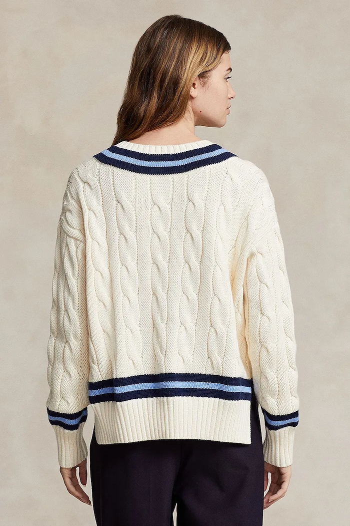Бавовняний светр Polo Ralph Lauren 211891676 бежевий SS26
