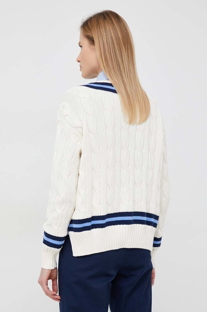 Одяг Бавовняний светр Polo Ralph Lauren 211891676 бежевий