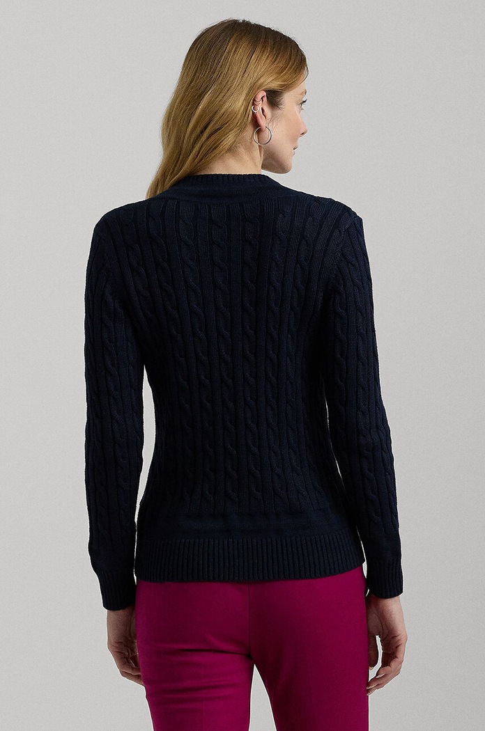 Lauren Ralph Lauren svetr dámský s bavlnou 200888795 modrá AW24