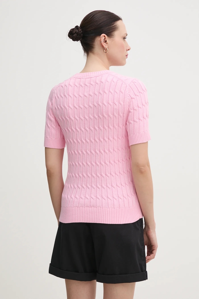 Abbigliamento Tommy Hilfiger maglione in cotone WW0WW38744.PPYX rosa