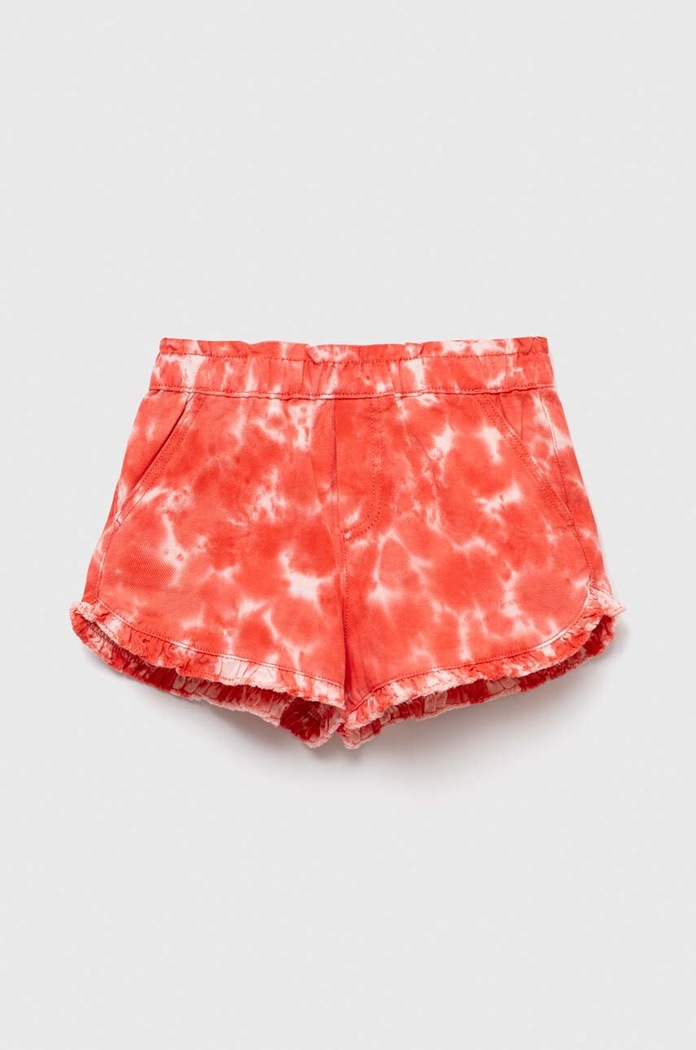 Παιδικό σορτς τζιν United Colors of Benetton εμπριμέ κόκκινο 4I8BC901A.G.SEASONAL