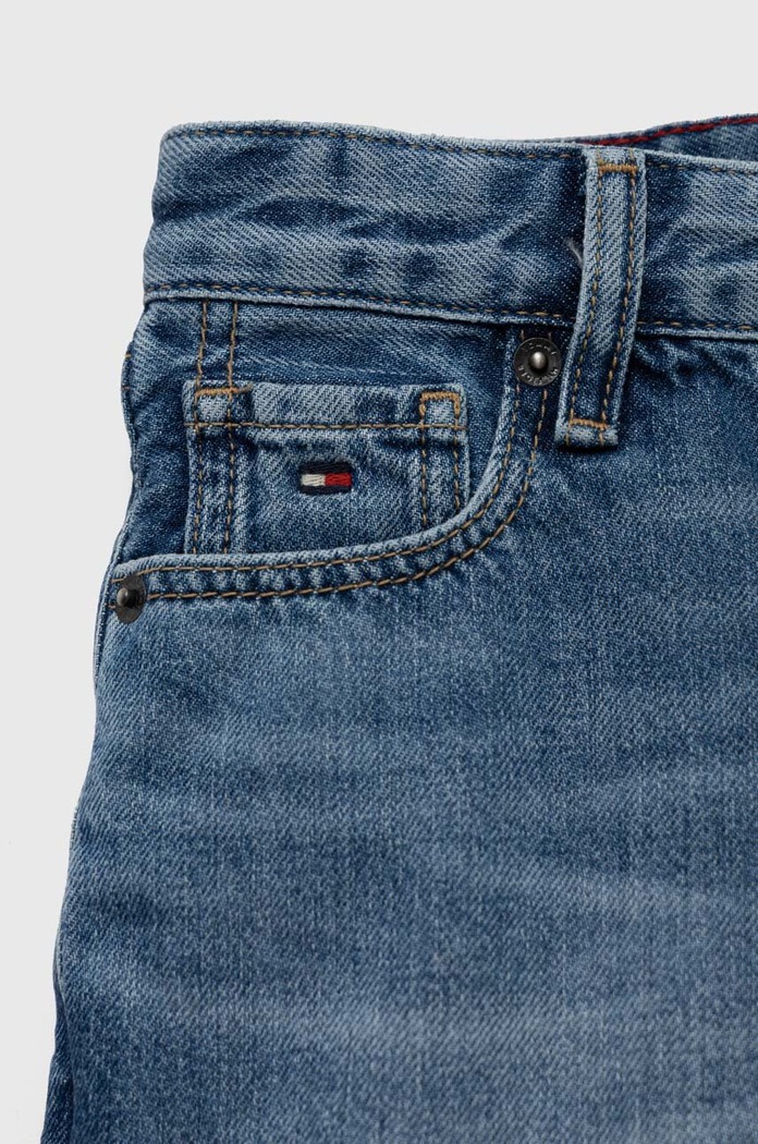 Chłopiec Tommy Hilfiger szorty jeansowe dziecięce KB0KB08132.PPYX niebieski