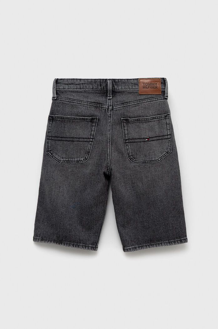 Tommy Hilfiger szorty jeansowe dziecięce KB0KB08130.PPYX szary SS23
