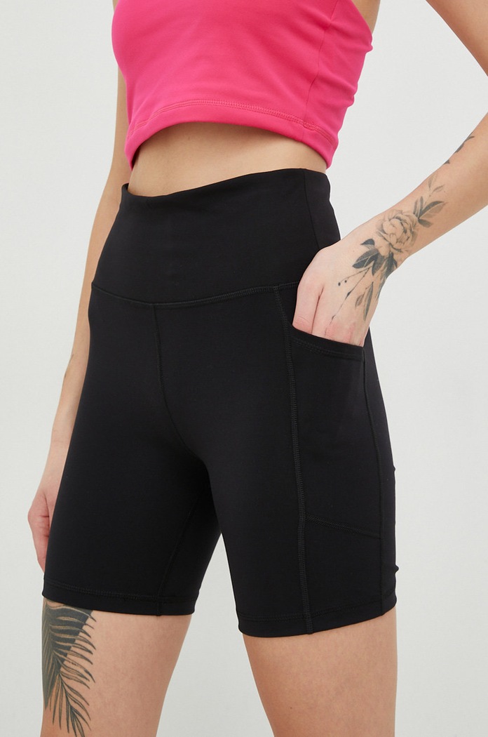 Dkny szorty z elastanem czarny DP2S5088
