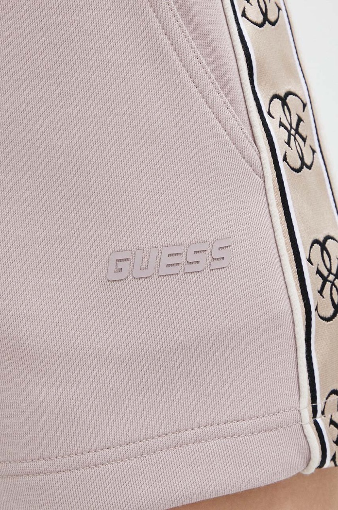Guess szorty BRITNEY brązowy V3GD13.KB3P2