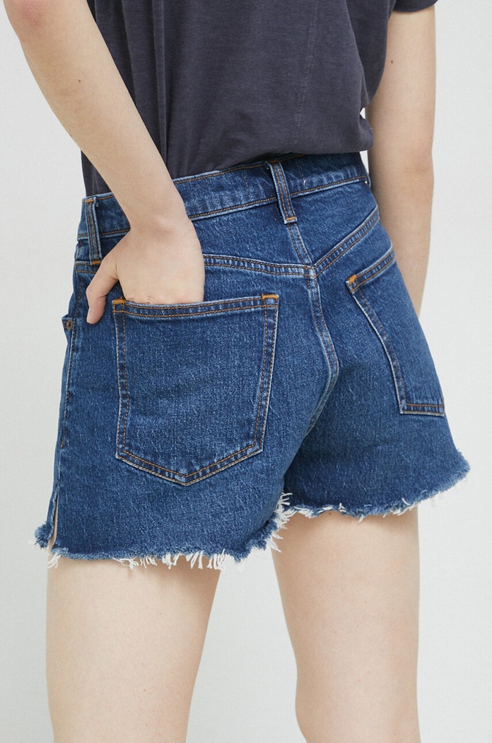 Odzież Abercrombie & Fitch szorty jeansowe KI149.3039.276 granatowy