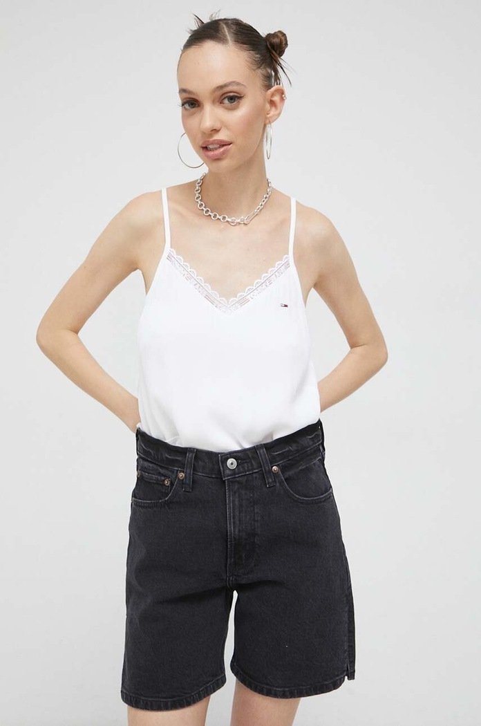 Džínové šortky Abercrombie & Fitch černá KI149.3169.975
