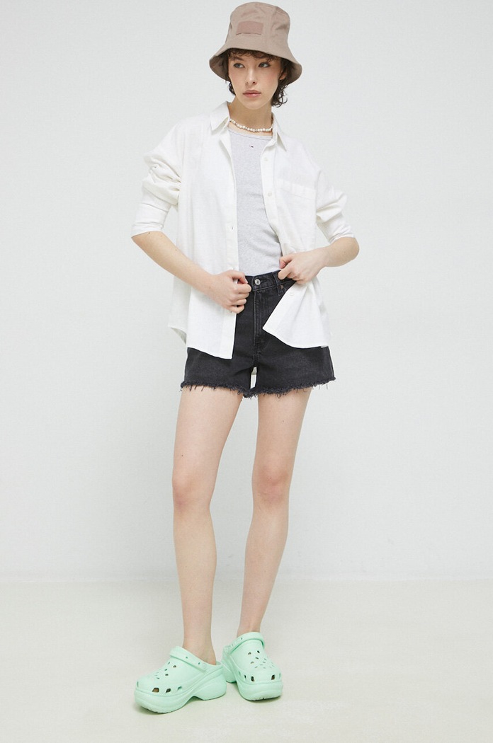 Σορτς Abercrombie & Fitch KI149.3177.975 μαύρο SS23